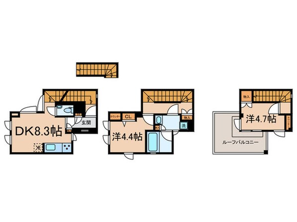 AGRATIO　TERRACE　恵比寿の物件間取画像